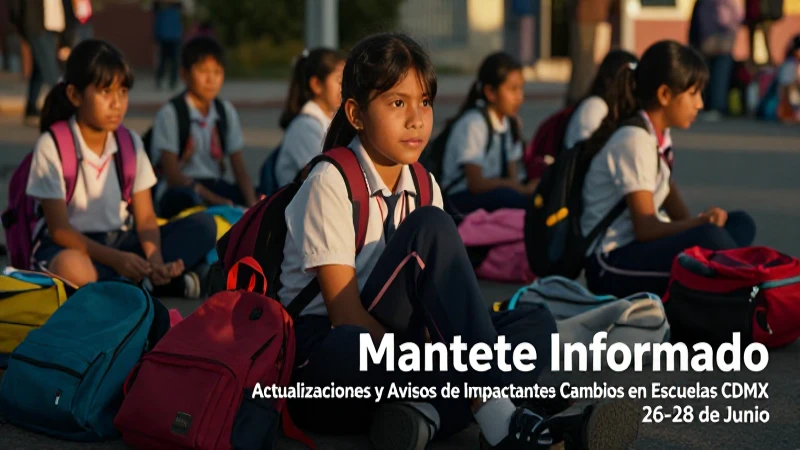Impactantes Cambios en Escuelas CDMX: 26-28 de Junio 7