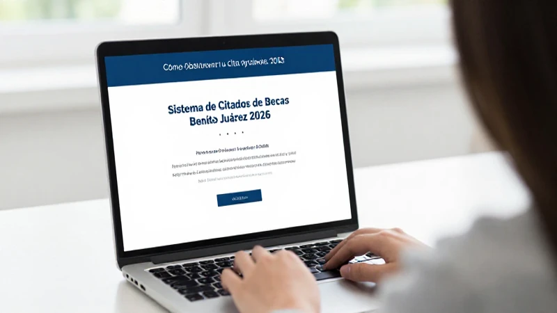 Becas Benito Juárez 2026: Cómo Obtener tu Cita Rápidamente 5 Agenda tu cita de beca Benito Juárez 2026