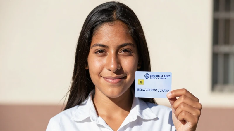BECAS BENITO JUÁREZ: Cómo OBTENER tu TARJETA en 2026 5 Estudiante mexicano, becado, bajo luz cálida