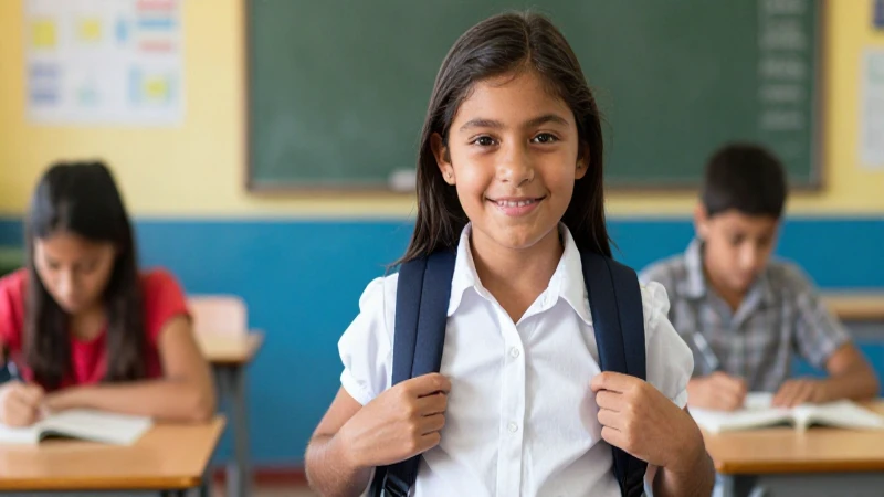 BECAS RITA CETINA 2026: Guía Paso a Paso para tu Registro 2 Niña mestiza sonríe en un aula soleada