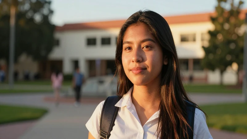 Beca Apoyo a la Manutención UNAM: Cómo OBTENERLA 6 Joven mexicana irradia luz dorada en el campus