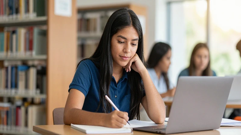Becas Benito Juárez: Descubre cuándo recibirás tu depósito 5 Estudiante mestiza estudia bajo luz cálida