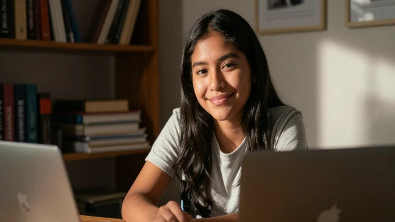 BECAS BENITO JUÁREZ: Descubre OFICINAS SECRETAS 2026 5 Estudiante mestizo sonríe bajo luz cálida