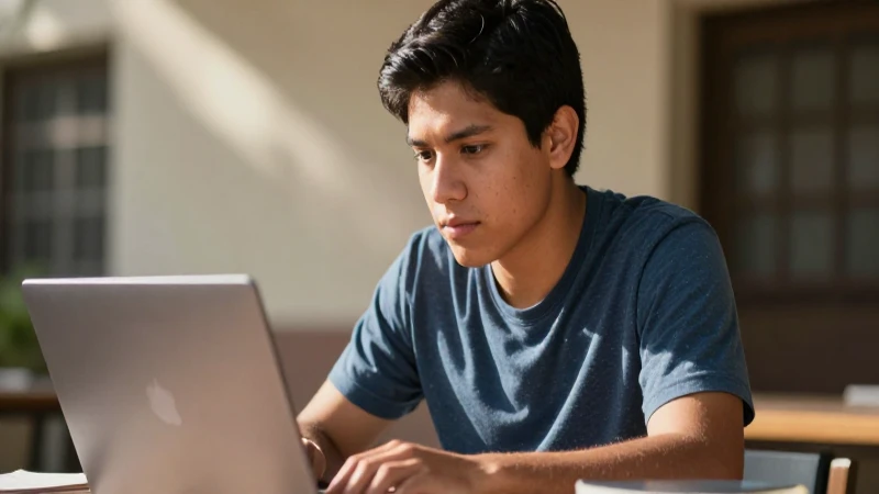 Buscador De Estatus 2026: Descubre Tu BECA AHORA 6 Estudiante mestiza en luz cálida y dorada