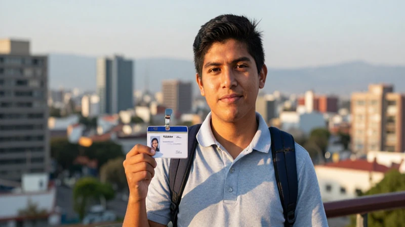 BECAS IEMS: Cómo OBTENER tu TARJETA 2026 en CDMX 6 Joven mexicano estudia bajo la luz dorada