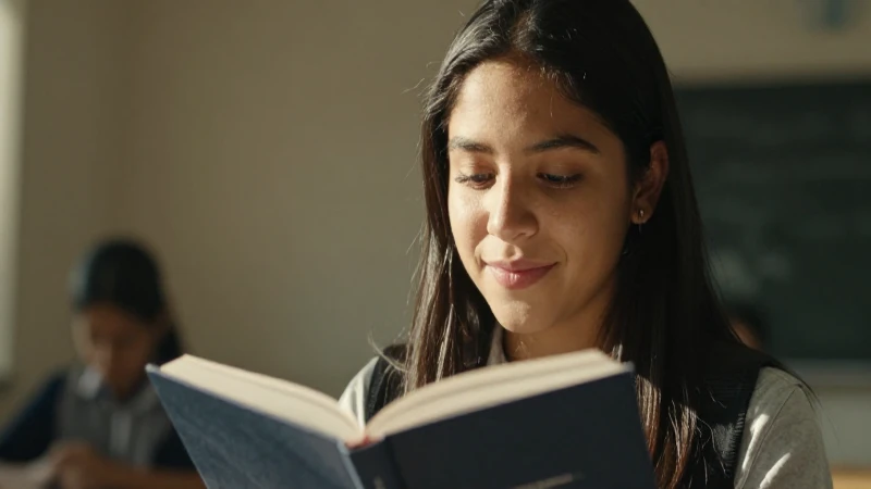 Joven mexicano, soleado y esperanzador, estudia