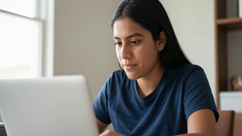 Estudiante mestiza estudia bajo luz cálida