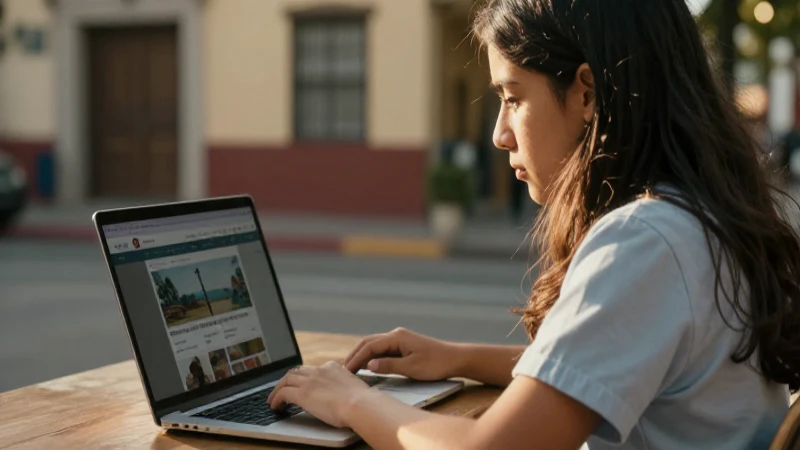Beca BENITO JUÁREZ: Pasos Clave para REGISTRARTE en 2026 2 Estudiante mexicano usa laptop a la luz cálida