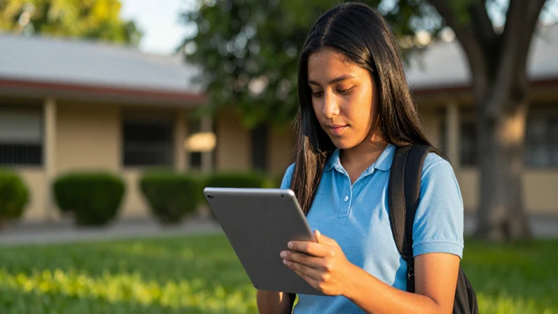 Escuelas 2026: Encuentra las Mejores Oportunidades para Ti 4 Estudiante mestiza disfruta el sol, estudiando