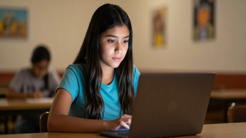 Consulta tu Beca Rita Cetina 2026: ¡Descubre tus Pagos! 7 Estudiante mexicano escribe bajo cálida luz cinematográfica