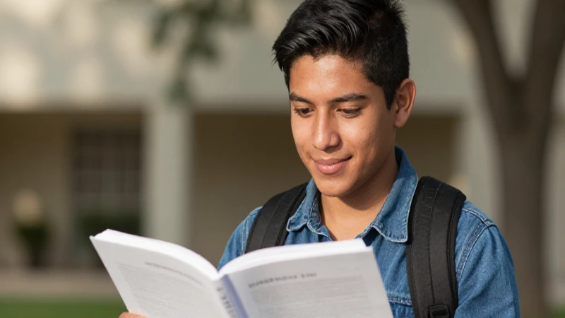 Estudiante mexicana, optimista, bajo luz cálida