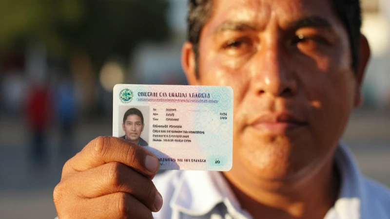 Documentos Esenciales para Recuperar Tu Tarjeta Bienestar 3 Mexicano luce su identificación al atardecer