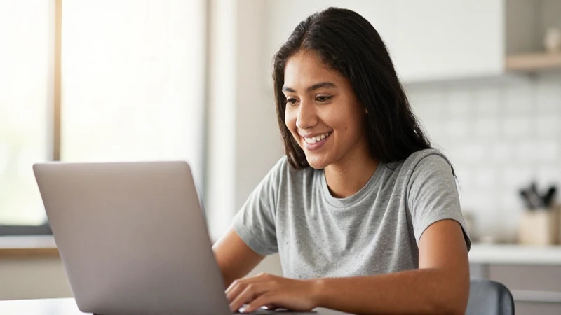 Joven mestizo estudia bajo luz cálida