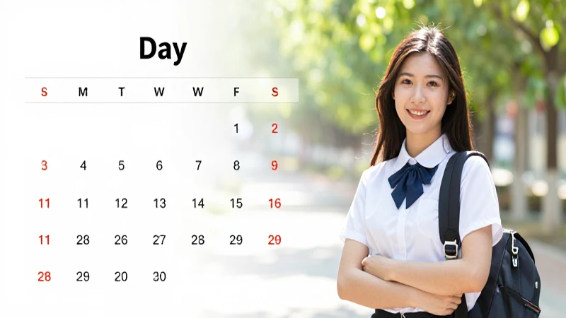 CALENDARIO DE PAGOS ABRIL 2026: ¡Descubre las FECHAS! 4 Estudiante feliz, calendario, luz natural