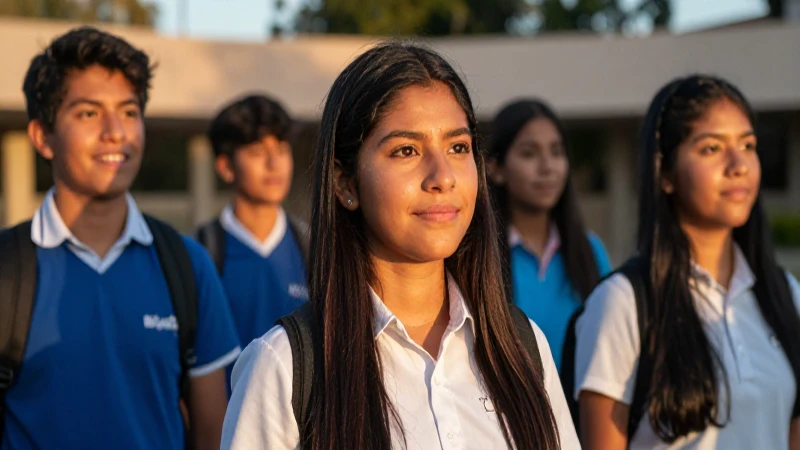 Estudiantes universitarios, luz dorada, aprendizaje esperanzador