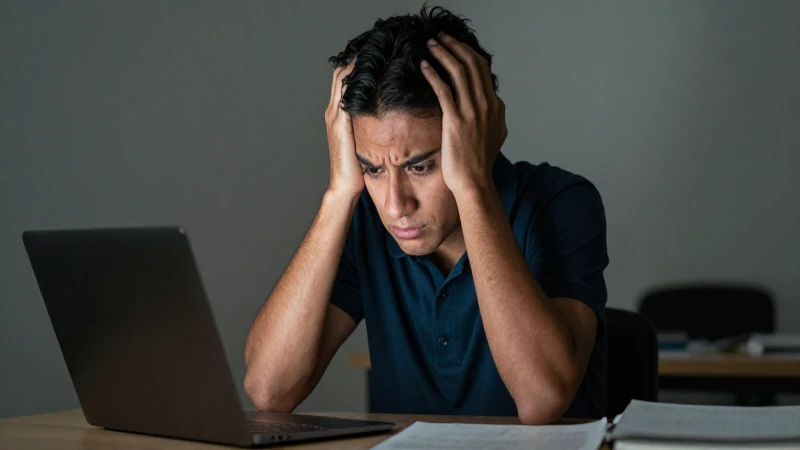 Por Qué No Me Ha Llegado la BECA Descubre la Verdad Aquí 3 Joven mexicana, laptop, luz dramática y realismo