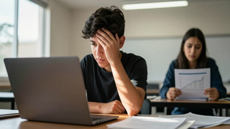 Por Qué No Me Ha Llegado la BECA Descubre la Verdad Aquí 5 Jóvenes mexicanos, preocupados y pensativos, estudian