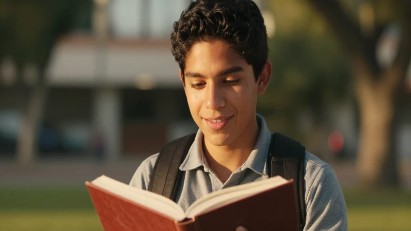 Beca JÓVENES ESCRIBIENDO el FUTURO 2026: ¡Inscríbete Ya! 4 Joven estudiante mexicano irradia esperanza al atardecer