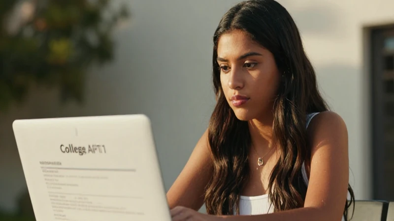 Joven mexicana, laptop y luz dorada