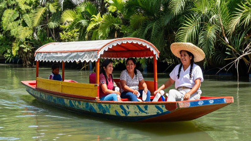 SARE XOCHIMILCO: ¡DESCUBRE el Antiguo CAMINO a XOCHIMILCO! 5 Barco, canales verdes y alegría mexicana