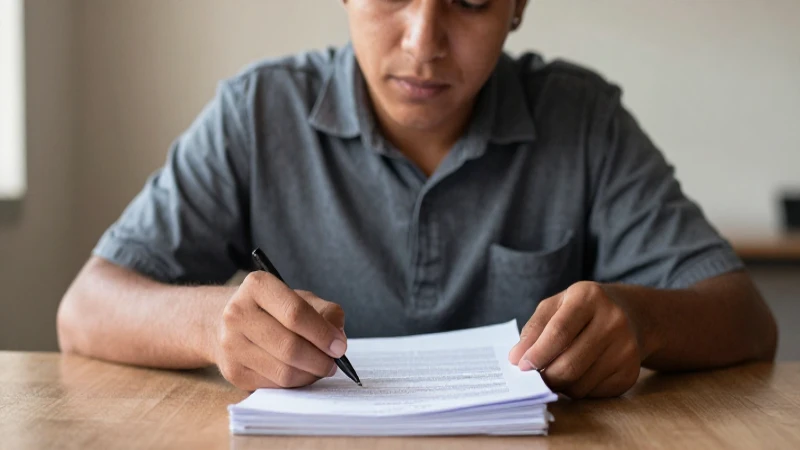 Tarjetas BECAS BENITO JUAREZ: Qué DOCUMENTOS necesitas 3 Estudiante con documentos bajo luz cálida