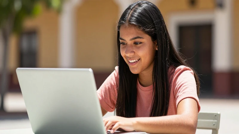 Consulta el Estatus de la Beca Benito Juárez ¡Descúbrelo! 4 Joven mestizo estudia en un día soleado