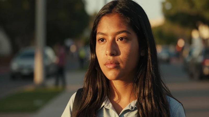 Estudiante mestizo, luz cálida, efecto bokeh